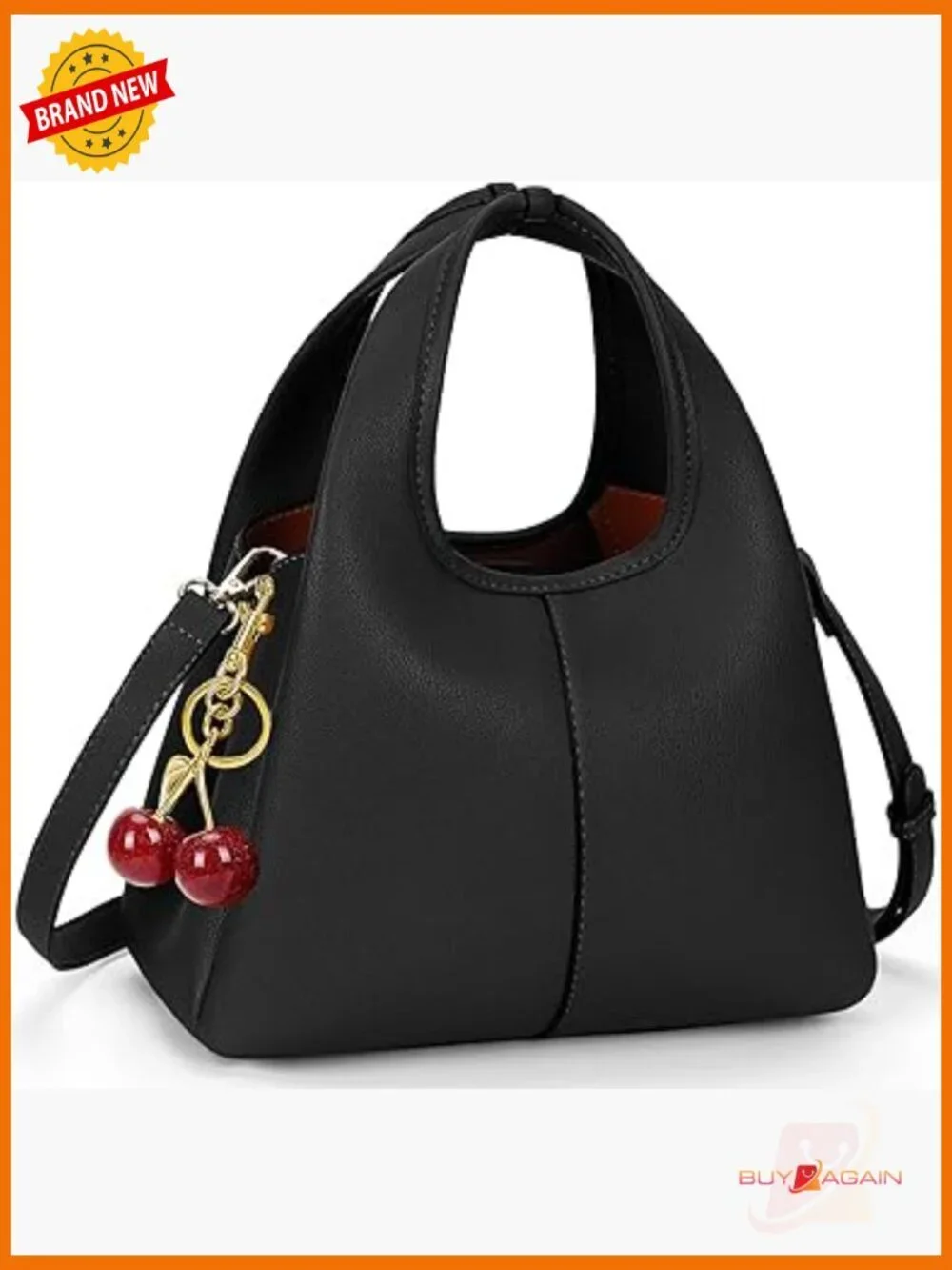 Small Hobo Crossbody Bag Faux Leather Satchel Top Handle Handbag